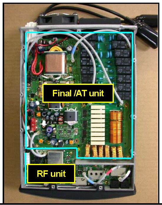 Vista Inferiore Interno TS-480SAT Vista Inferiore Interno TS-480SAT